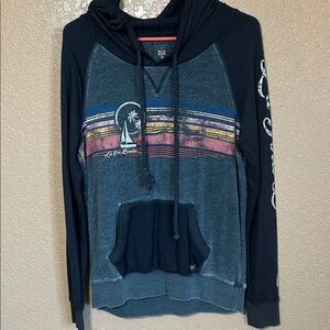 Billabong Navy Multicolor Graphic Hoodie